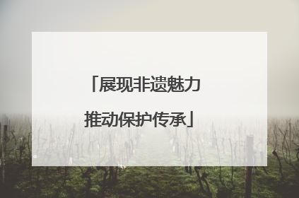 展现非遗魅力 推动保护传承